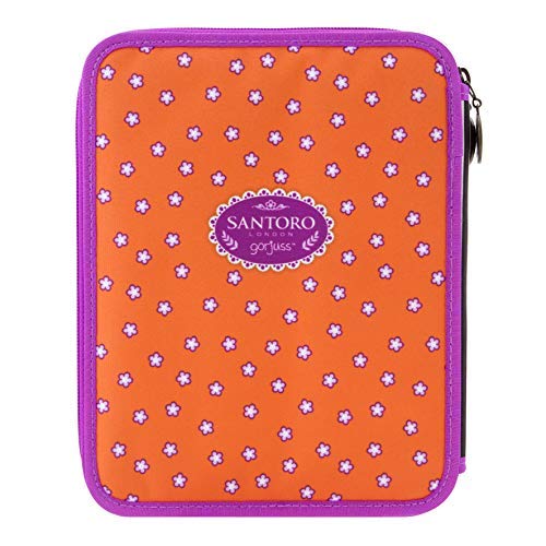 SANTORO GORJUSS Plumier Doble, Monedero Unisex Infantil, Naranja (Naranja), 4x19x24 cm (W x H x L)