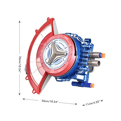 SASKATE Capitán América Escudo de juguete Shooter, Avengers Toys Shield Soft Bullet Launcher Toy Toy Shield Eyection Toy,Cosplay Props Regalo para niños de 4 años en adelante