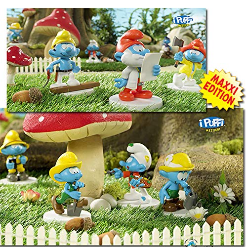 Sbabam Puffi dei Mestieri Pack C Paquete con 5 Figuras versión Maxi