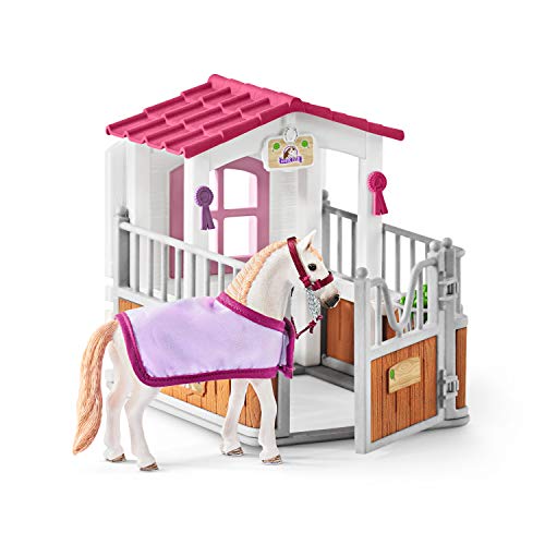 Schleich 42368 Horse Club play set - box de caballos con yegua Lusitano, juguetes a partir de 5 años