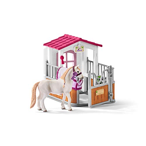 Schleich 42368 Horse Club play set - box de caballos con yegua Lusitano, juguetes a partir de 5 años