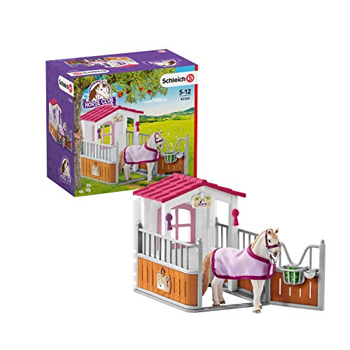 Schleich 42368 Horse Club play set - box de caballos con yegua Lusitano, juguetes a partir de 5 años