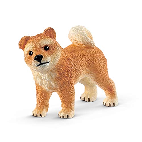 Schleich 42479 Farm World Play Set - madre y cachorro de Shiba Inu, juguetes a partir de 3 años