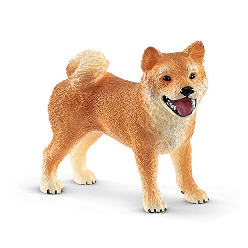 Schleich 42479 Farm World Play Set - madre y cachorro de Shiba Inu, juguetes a partir de 3 años