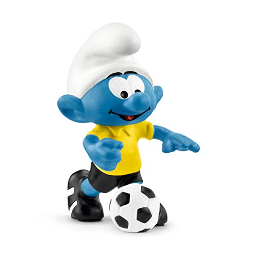 Schleich- Smurfs Pitufo Futbolista con Pelota (20806)