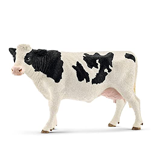 Schleich- Vaca frisona de Manchas Negras, Multicolor (XSL-13797)