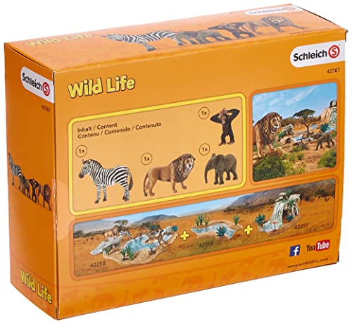 Schleich- Wild Life Set de Figuras, Safari, Multicolor (42387)