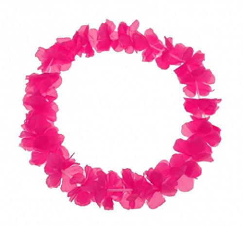 Schramm® 30 Pack Cadena de Flores Rosa Unicolor Cadena de Flores Hawaiana