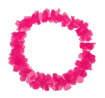 Schramm® 30 Pack Cadena de Flores Rosa Unicolor Cadena de Flores Hawaiana