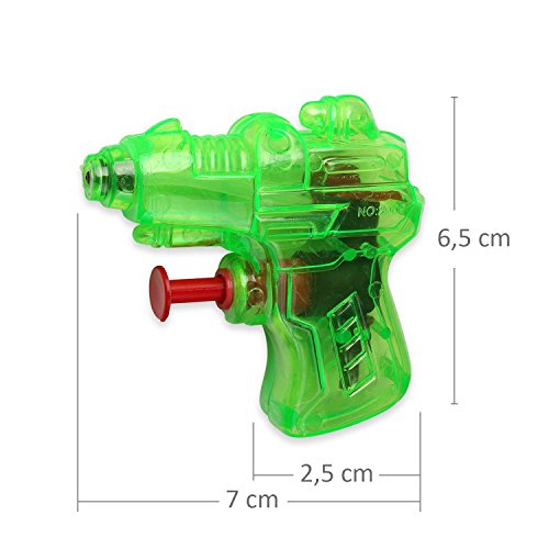 Schramm® Pistola de Agua de 48 Piezas Pistola de Agua Mini Space de 7 cm Pistola de Agua Pistola de Agua