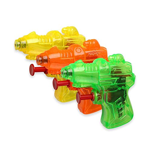 Schramm® Pistola de Agua de 48 Piezas Pistola de Agua Mini Space de 7 cm Pistola de Agua Pistola de Agua