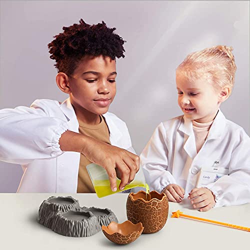 Science Can Kit de Cristales Deluxe - Kit de Ciencias para Niños de 8 Años - Set Stem de Cultiva Tus Propios Cristales con Vaso Medidor, Agitador, Huevos de Dinosaurio, Semillas y Polvo de Cristal