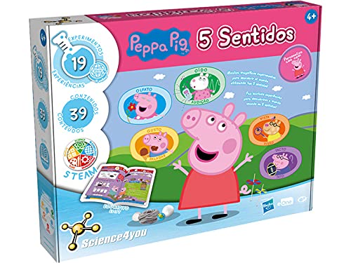 Science4you-Science4you, 5 Sentidos, Juego para 4+ años, Serie 'Peppa Pig', Multicolor (SY-80003060)