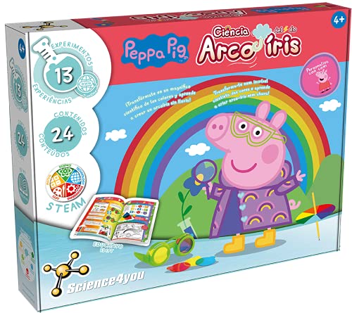 Science4you-Science4you, Arco Iris, Juego para 4+ años, Serie 'Peppa Pig', Multicolor (SY-80003059)