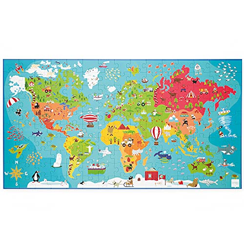 Scratch 6181076 Puzzle XXL mapamundi, 150 Piezas