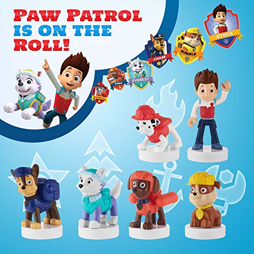 Sellos Patrulla Canina - Paquete de 12 Figuras con Sellos, no ensucian, Decoraciones para Tartas de cumpleaños de la Patrulla Canina, Recuerdos de Fiesta, Minifiguras, 6,3 a 7,6 cm de Altura (B)