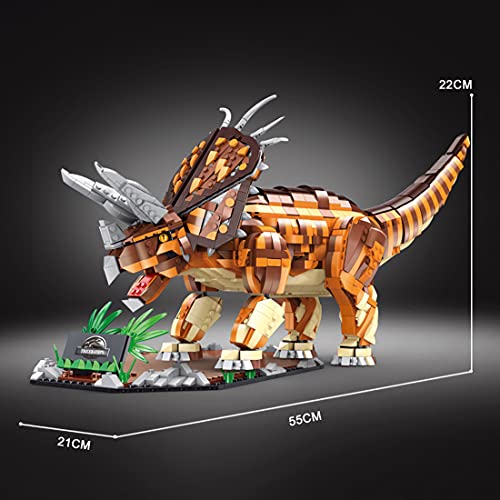 SENG 2116 piezas Triceratops modelo de dinosaurio set con luz compatible con Lego Jurassic World Dinosaurio