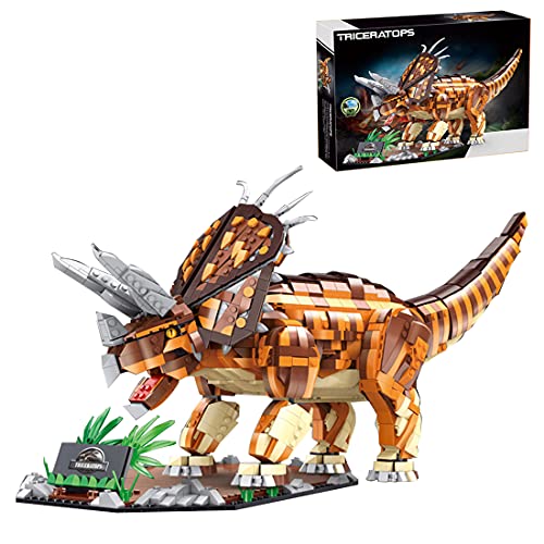 SENG 2116 piezas Triceratops modelo de dinosaurio set con luz compatible con Lego Jurassic World Dinosaurio