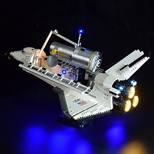 SENG Juego de iluminación LED para NASA Spaceshuttle Discovery Building, compatible con Lego 10283 (modelo no incluido)