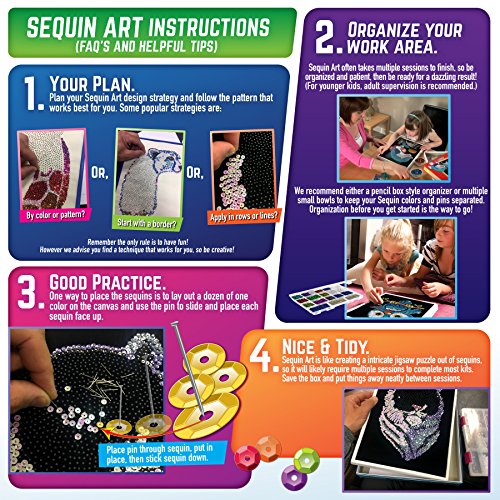 Sequin Art- Kit de Bricolaje para Niños, Atrapasueños, CREA Bello Arte Colorido con Lentejuelas, Multicolor (5013-1601)