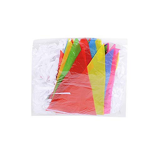 SERWOO 140m/290pcs Guirnaldas Banderas Banderines Fiesta Colores Triángulo Bunting Colgantes Decoración Cumpleaños Boda Celebracion Bienvenida Navidad Víspera Bar Adornos, 140m Total, 17 * 28cm