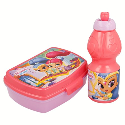 Set Botella Cantimplora Sport Y Sandwichera De Shimmer and Shine Palace, Multicolor (STOR ST-22276)