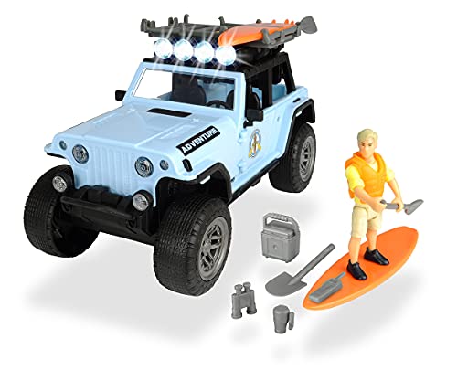 Set M Playlife Surfer Jeep con figura y accesorios (Dickie 3834001)