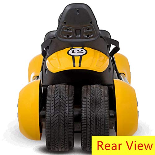 SHAIRMB Pedal Go Kart, Mando a Distancia con Luz EléCtrica Coche de Pedales Go Karts, con Asiento Ajustable, Ruedas Goma, Freno