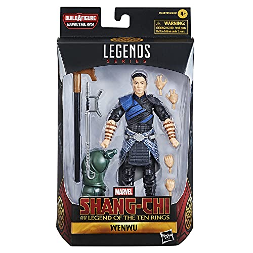 SHANG CHI Figura de acción Coleccionable de Wenwu de 15 cm Leyenda de los Diez Anillos de Hasbro Marvel Legends Series para niños a Partir de 4 años