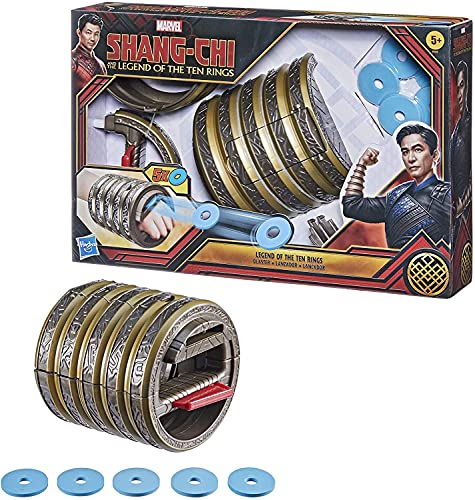 SHANG CHI Hasbro Marvel Leyenda de los 10 Anillos - Lanzador - Juguete de rol con 5 Anillos - para niños de 5 años en adelante, F0559