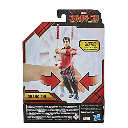 Shang Chi-Hasbro Marvel Leyenda de los Diez Anillos Figura de acción con función de Ataque de Bo Staff. para niños a Partir de 4 años F0960