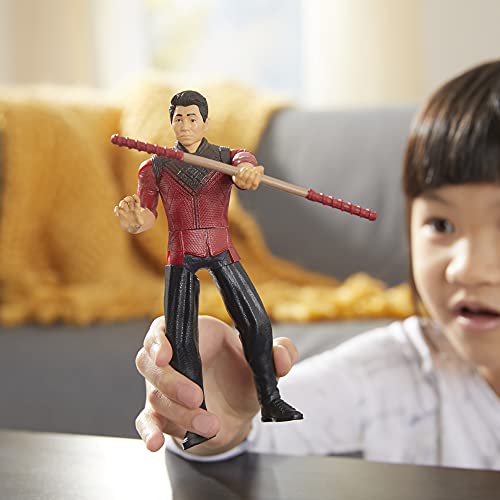 Shang Chi-Hasbro Marvel Leyenda de los Diez Anillos Figura de acción con función de Ataque de Bo Staff. para niños a Partir de 4 años F0960