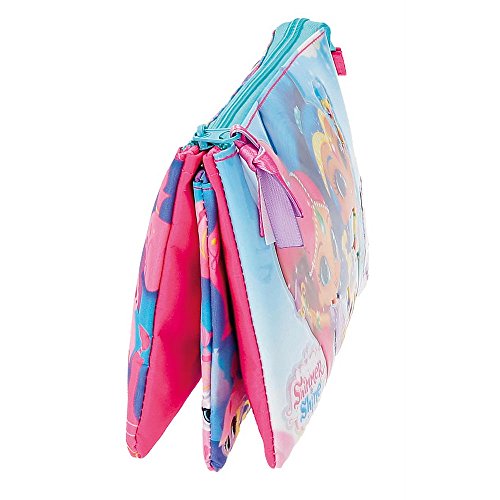 Shimmer and Shine Twinsies Estuche Triple Multicolor 22x12x5 cms Poliéster