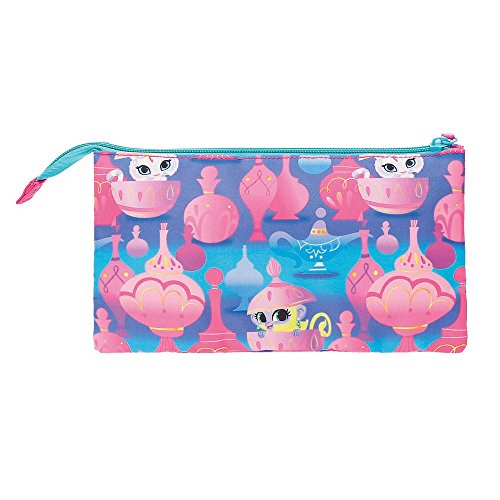 Shimmer and Shine Twinsies Estuche Triple Multicolor 22x12x5 cms Poliéster