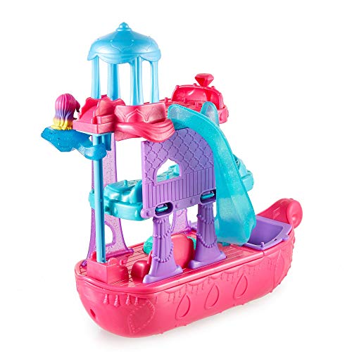 Shimmer & Shine- Shimmer and Shine Barco mágico de los muñecos genios, Multicolor (Mattel FHP02)