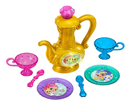 Shimmer & Shine- Shimmer and Shine Disney Set Tetera mágica, 38 x 25 x 8 cm (Mattel FGP20)