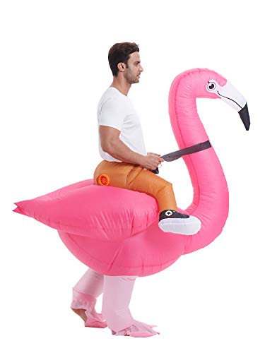 ShiyiUP Disfraces Inflable Flamencos Traje Hinchable para Halloween Adulto