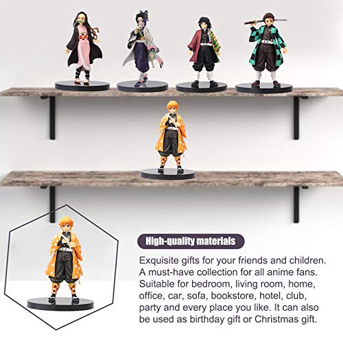 shuaiyin Figura Agatsuma Zenitsu de 16 cm – Figura de acción de PVC Demon Slayer Kimetsu No Yaiba modelo estatua, linda muñeca decoración de escritorio, colección de personajes de anime