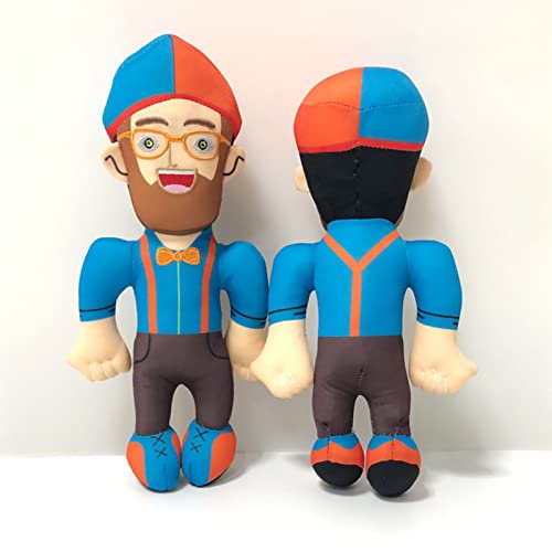 SHUIZHUYU Peluche 30cm Anime Blippi,Blippi Muñeco de Peluche Muñeco,Peluche Muñeco, Niños Presente De Cumpleaños (Color : Blue, Size : 30cm/11.81in)