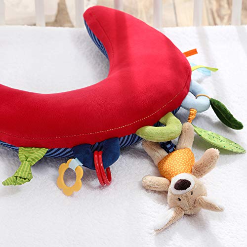 Sigikid 42153 PlayQ Actividad Play Almohada, 37 x 36 x 9 cm