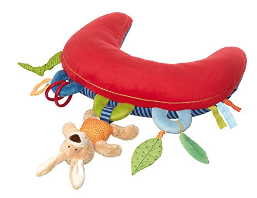 Sigikid 42153 PlayQ Actividad Play Almohada, 37 x 36 x 9 cm