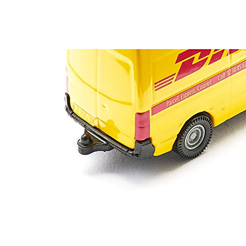 siku 1085, Furgoneta de servicio de paquetería, Metal/Plástico, Amarillo, Diseño DHL, Versátil