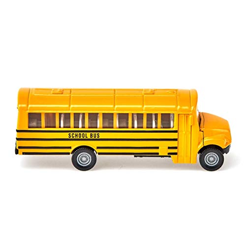 siku 1319, Autobús escolar estilo americano, Vehículo de juguete para niños, Metal/Plástico, Amarillo, Versátil