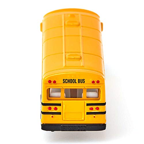 siku 1319, Autobús escolar estilo americano, Vehículo de juguete para niños, Metal/Plástico, Amarillo, Versátil