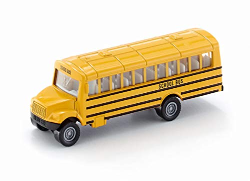 siku 1319, Autobús escolar estilo americano, Vehículo de juguete para niños, Metal/Plástico, Amarillo, Versátil