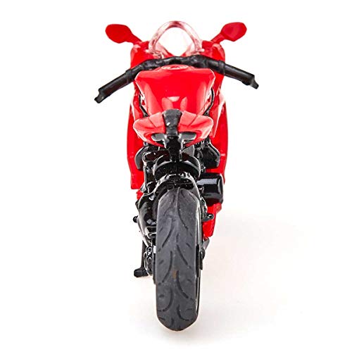 siku 1385, Moto Ducati Panigale 1299, Metal/Plástico, Rojo, Soporte desplegable