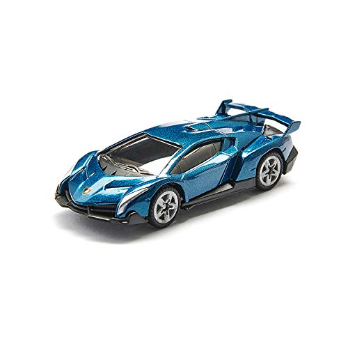 siku 1485, Lamborghini Veneno, Metal/Plástico, Vehículo de juguete para niños, Azul oscuro, Ruedas de goma