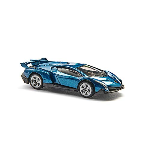 siku 1485, Lamborghini Veneno, Metal/Plástico, Vehículo de juguete para niños, Azul oscuro, Ruedas de goma