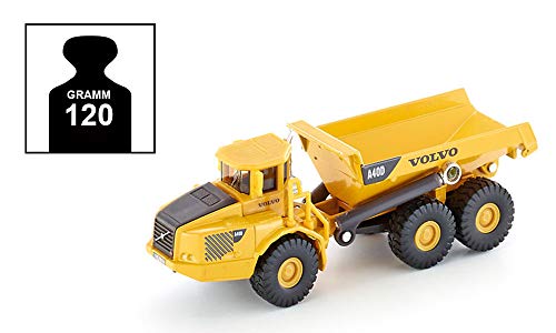 siku 1877 Volquete Volvo, Vehículo de construcción, Caja inclinable, 1:87, Metal/Plástico, Amarillo