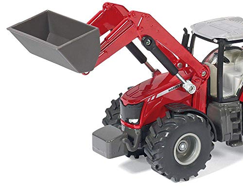 SIKU Farmer Massey Ferguson con Cargador Frontal, Color Rojo (Sieper GmbH 1985)